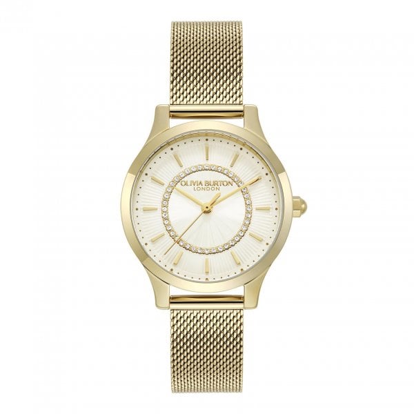 30mm Wonderlust Ivory & Gold Mesh Watch