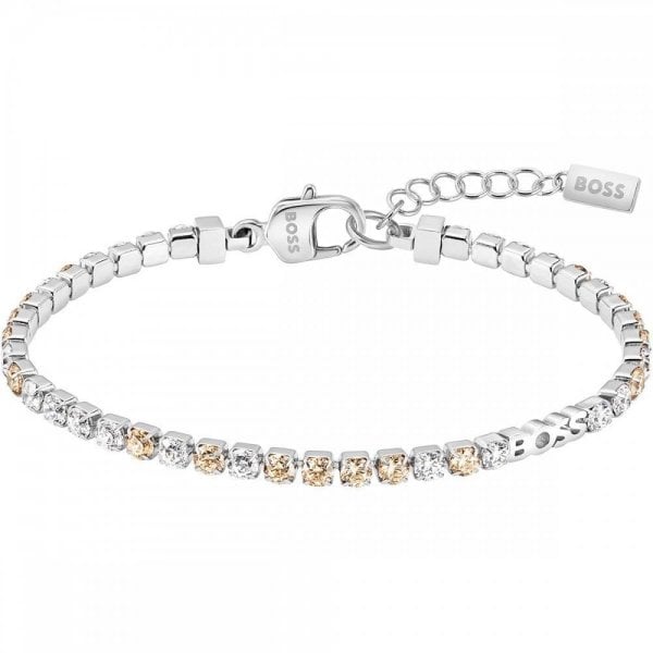 Ladies Kassy Precious Rose Stone Set Bracelet