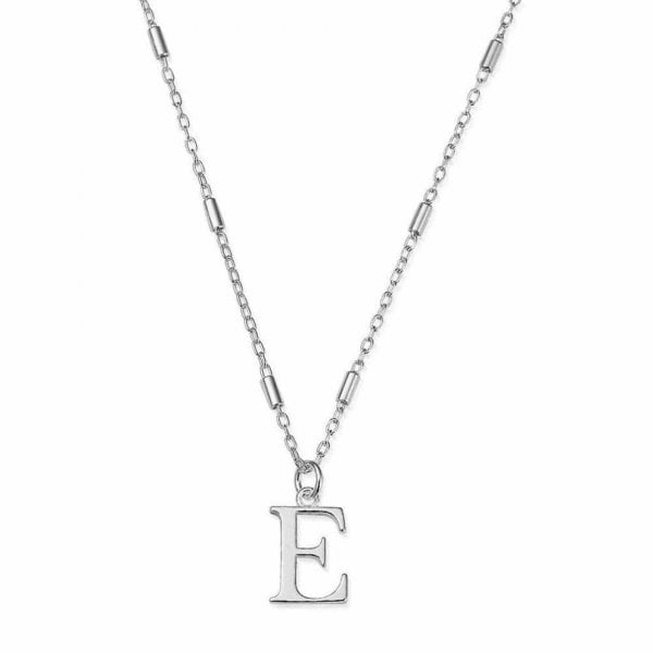 Iconic Initial Necklace - E