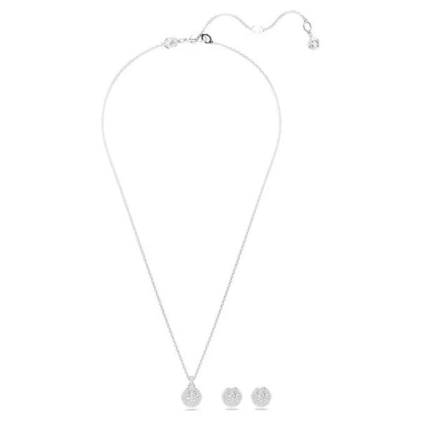 Sublima set, White, Rhodium plated
