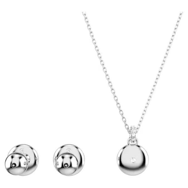 Sublima set, White, Rhodium plated