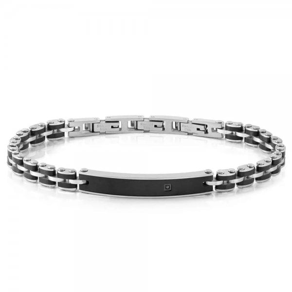 Stainless steel and Black