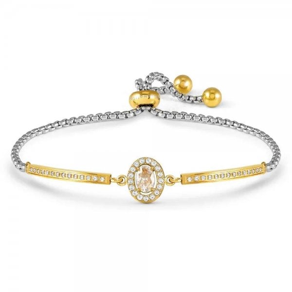 Stainless Steel Royal Dream Oval CZ Milleluci Bracelet