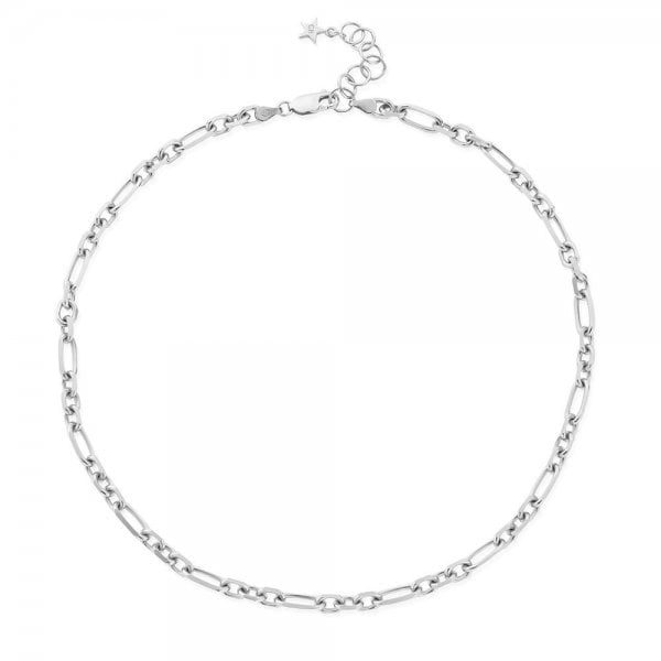 Ladies Silver Chain of Courage Necklace