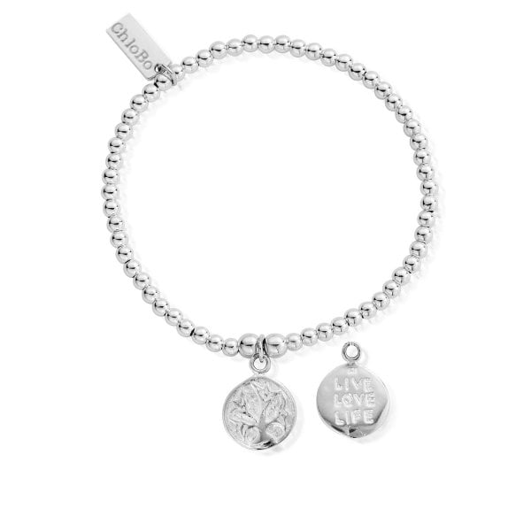 Live Love Life Bracelet Silver