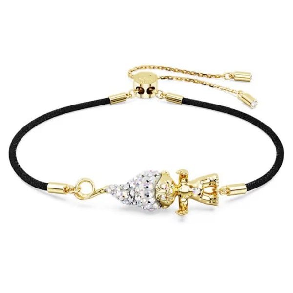 Good Luck Trolls bracelet, Troll, White, Gold-tone