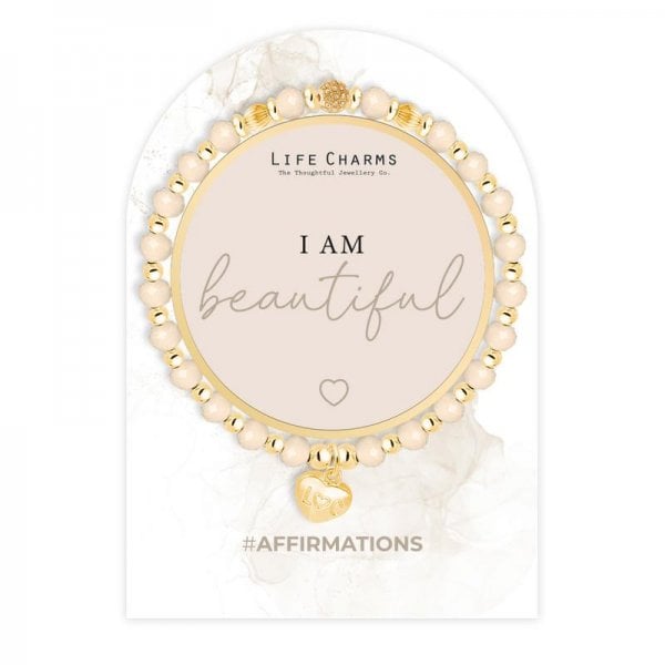 Affirmation bracelet - I am beautiful