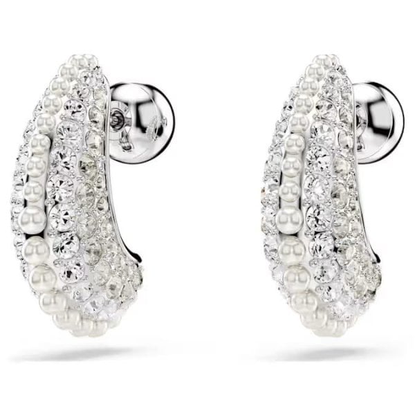 Sublima drop earrings,Crystal pearl, Round, Small