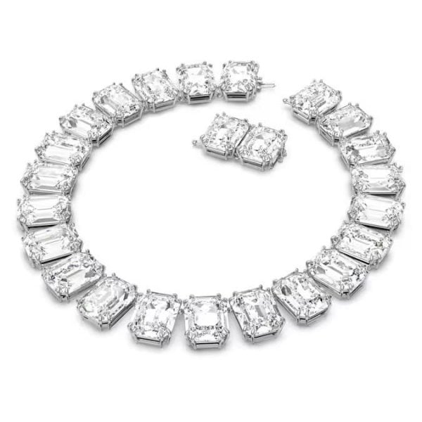 Millenia necklace, Oversized crystals, Octagon
