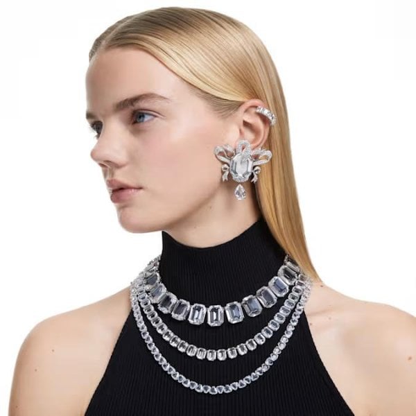 Millenia necklace, Oversized crystals, Octagon