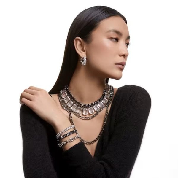 Millenia necklace, Oversized crystals, Octagon