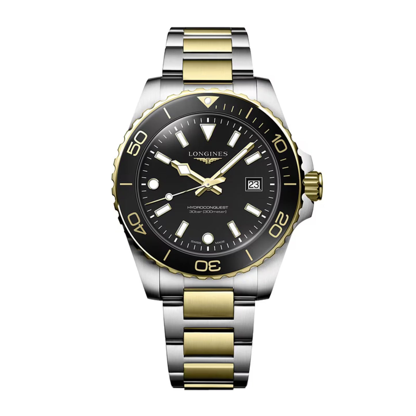 HydroConquest Quartz 42mm Bi-Metal Watch