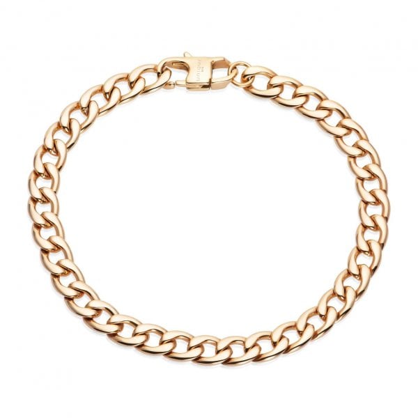 Gents Yellow Gold Plated Bracelet 19cm