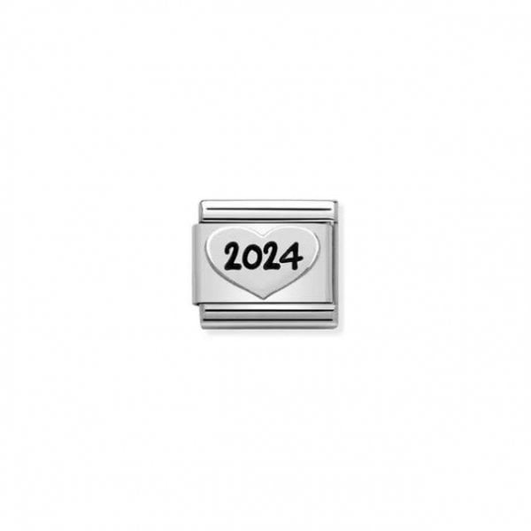 Silver Heart 2024 Charm