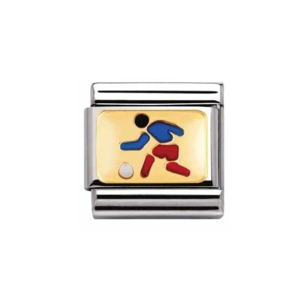 Gold Footballer Charm