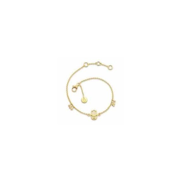 18ct GP Hand Karma Bracelet