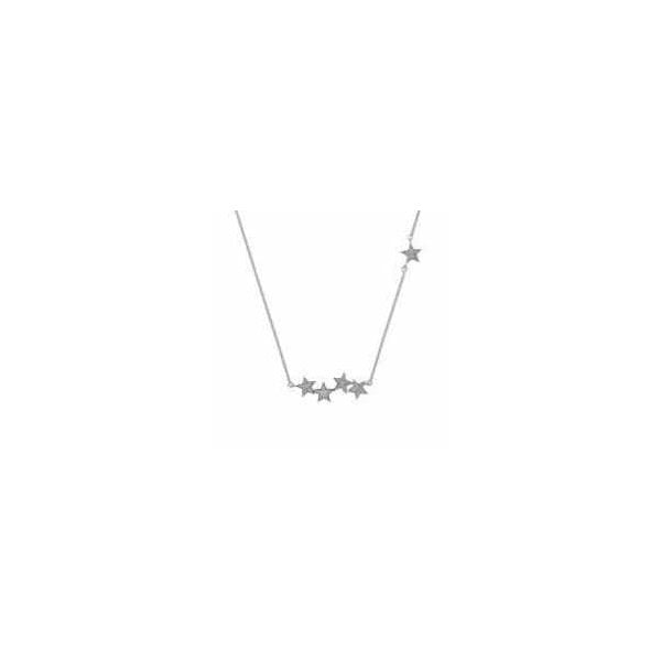 Glint Statement Necklace - 9ct White Gold
