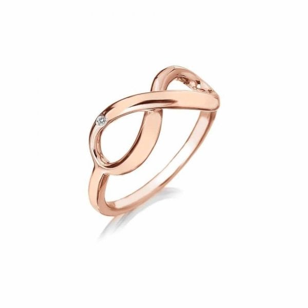 Infinity Rose Gold Plate Ring