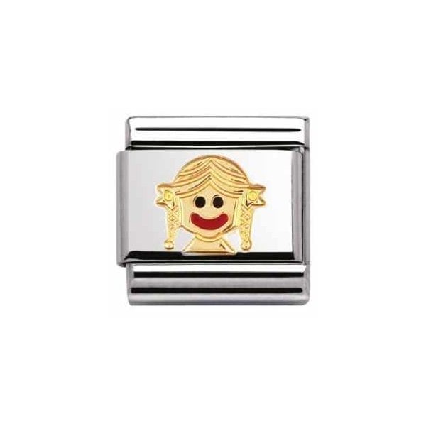 Gold Baby Girl Charm