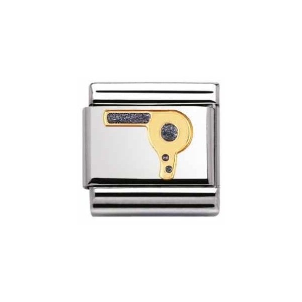Gold Hair Dryer Charm