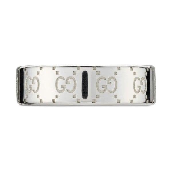 Silver Signature GUCCI Ring