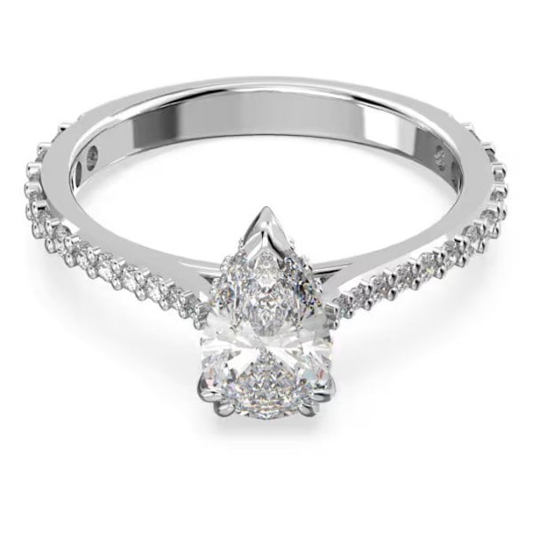 Stilla cocktail ring, Rhodium, S55