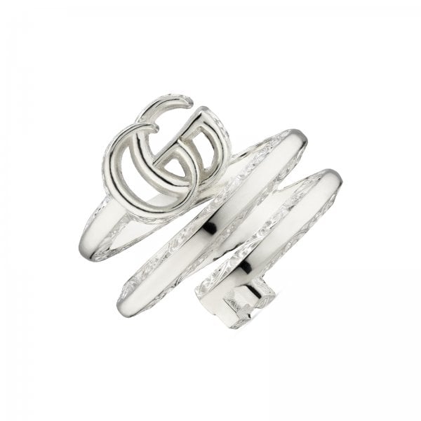 Sterling Silver GG Marmont Double Ring