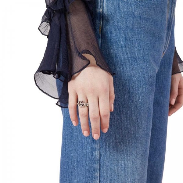 GG Marmont Sterling Silver Ring