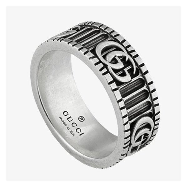Sterling Silver GG Running Ring - 8mm