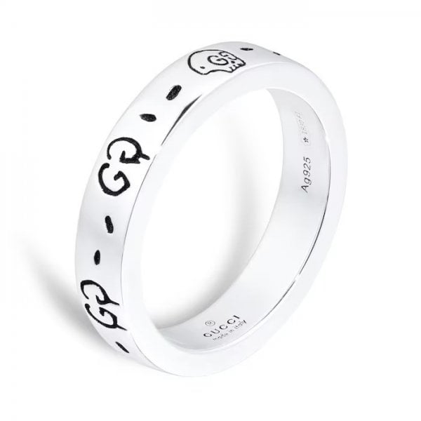 Silver Ghost 4mm Ring