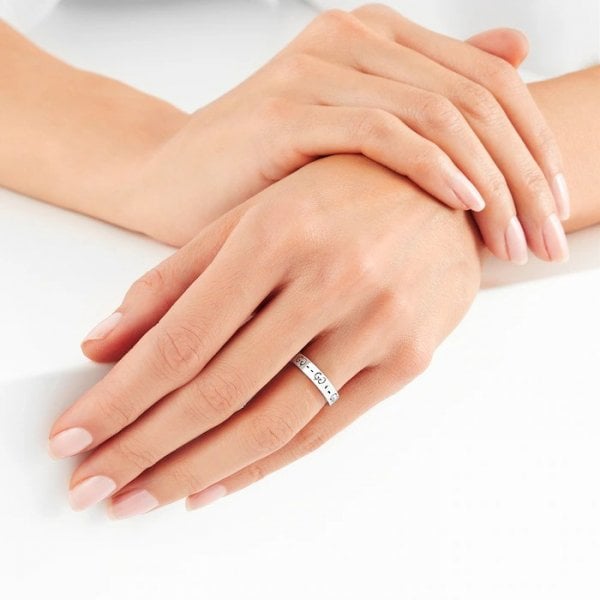 Silver Ghost 4mm Ring