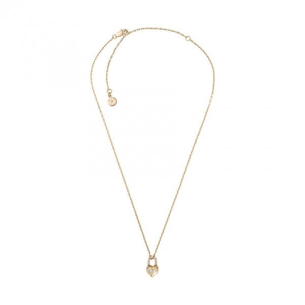MK Logo Heart Necklace