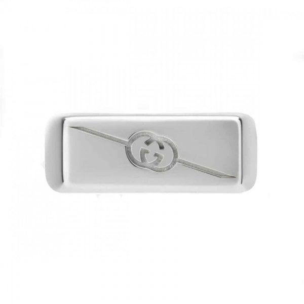 Tag Interlocking G Sterling Silver Ring 7.5mm