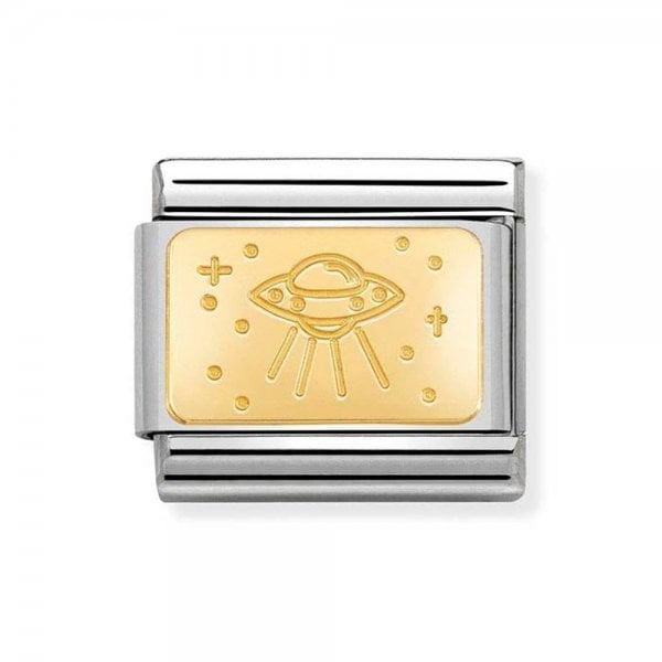 Gold UFO Charm