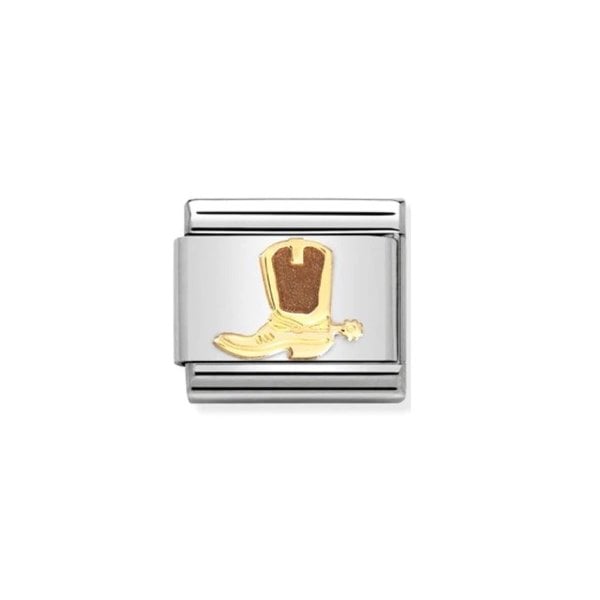 Classic Link Gold Cowboy Boot Charm