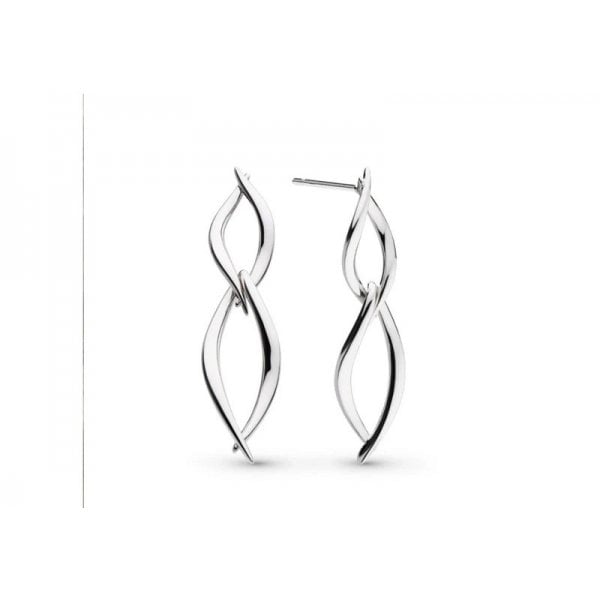 Entwine Twine Twist Duo Link Drop Earrings