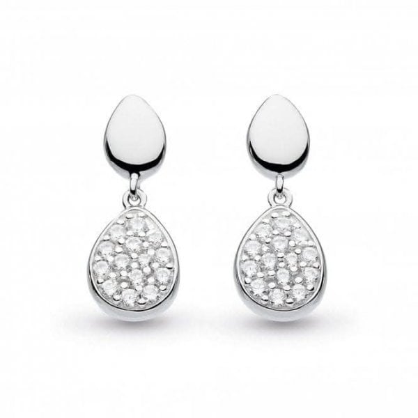 Coast Pebble Glisten Cubic Zirconia Drop Earrings