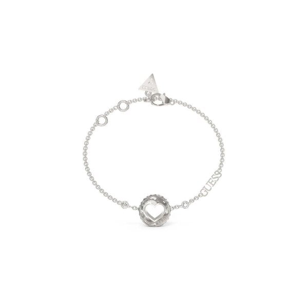Rolling Hearts Silver Tone Bracelet