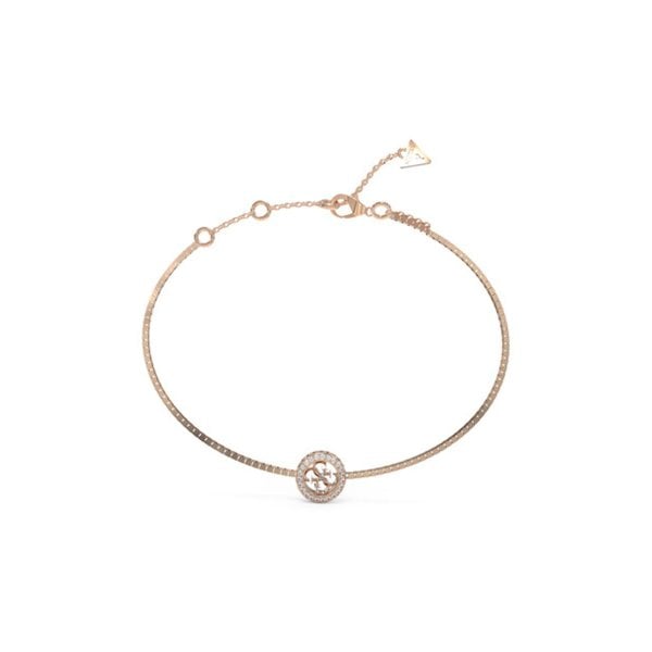 Crystal 4G Charm Bracelet Rose Gold