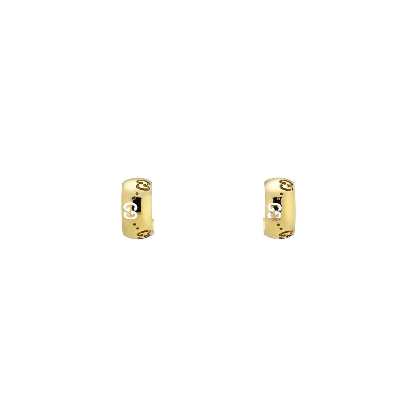 Gucci Icon Earrings 6mm Yellow Gold