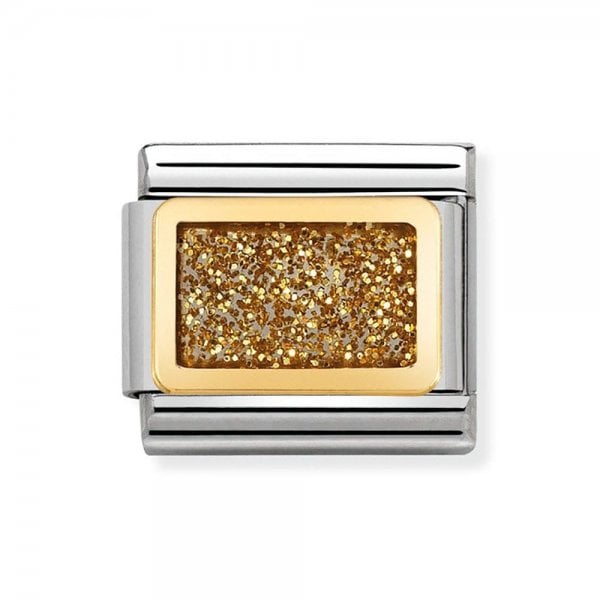 Gold Elegance Glitter Charm