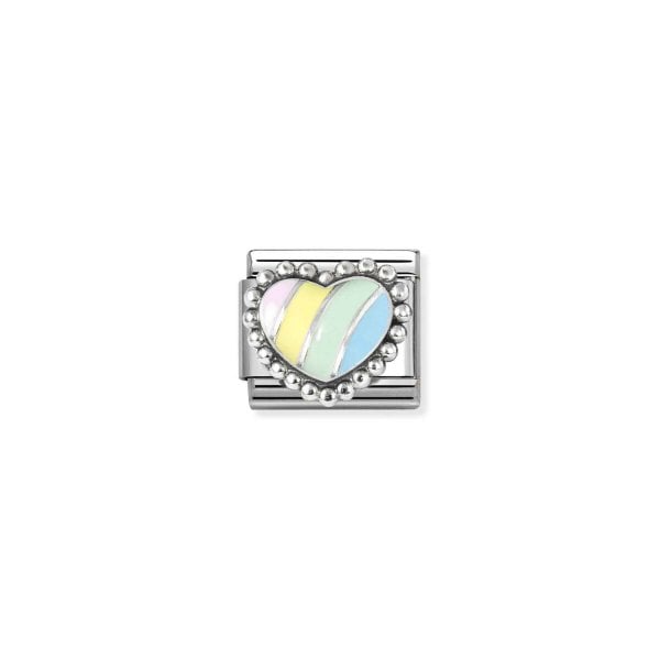 Multicolor raised heart