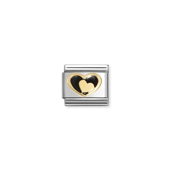 Heart in heart BLACK