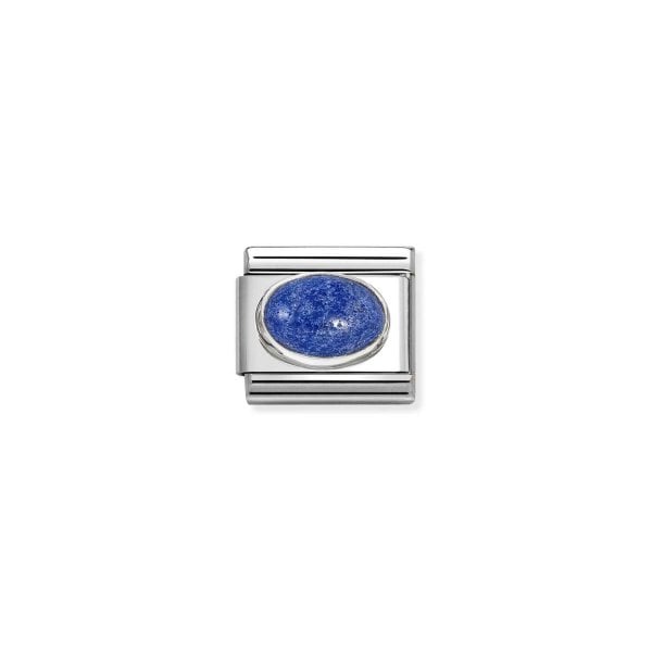LAPIS Hard Stones Steel Charm