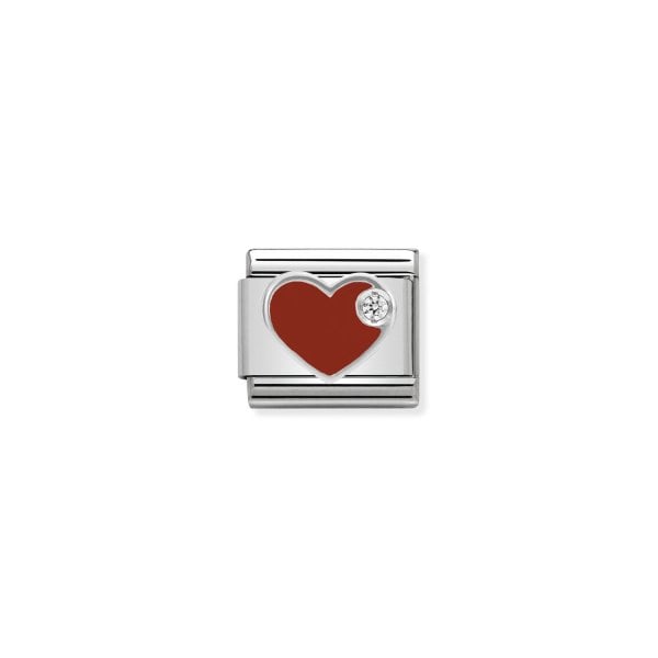 RED heart with Cubiz Zirconia