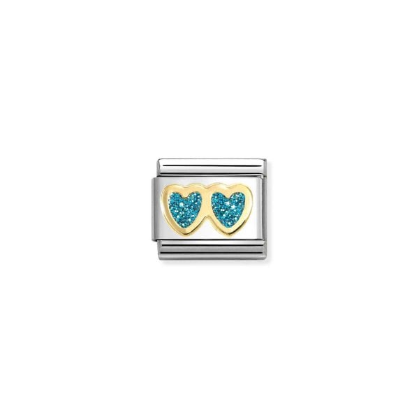 Double Heart LIGHT BLUE