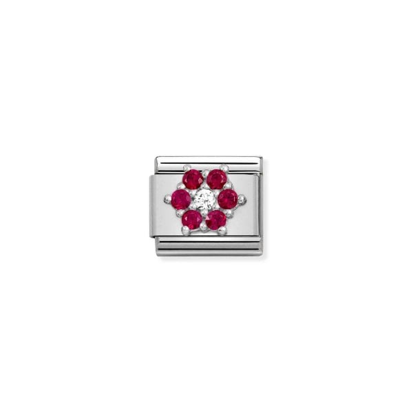 RED and WHITE flower