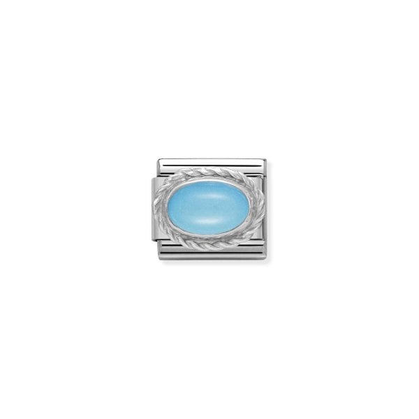 Silver & Turquoise December Birthstone Charm