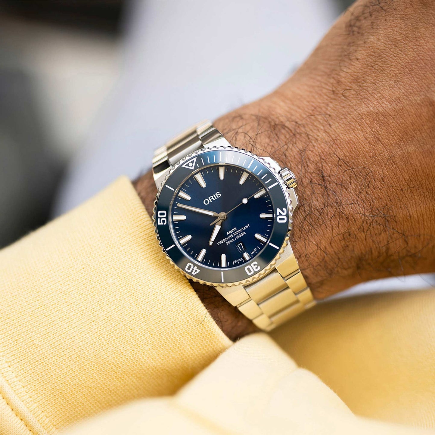 Oris Aquis Date 41.5mm Blue