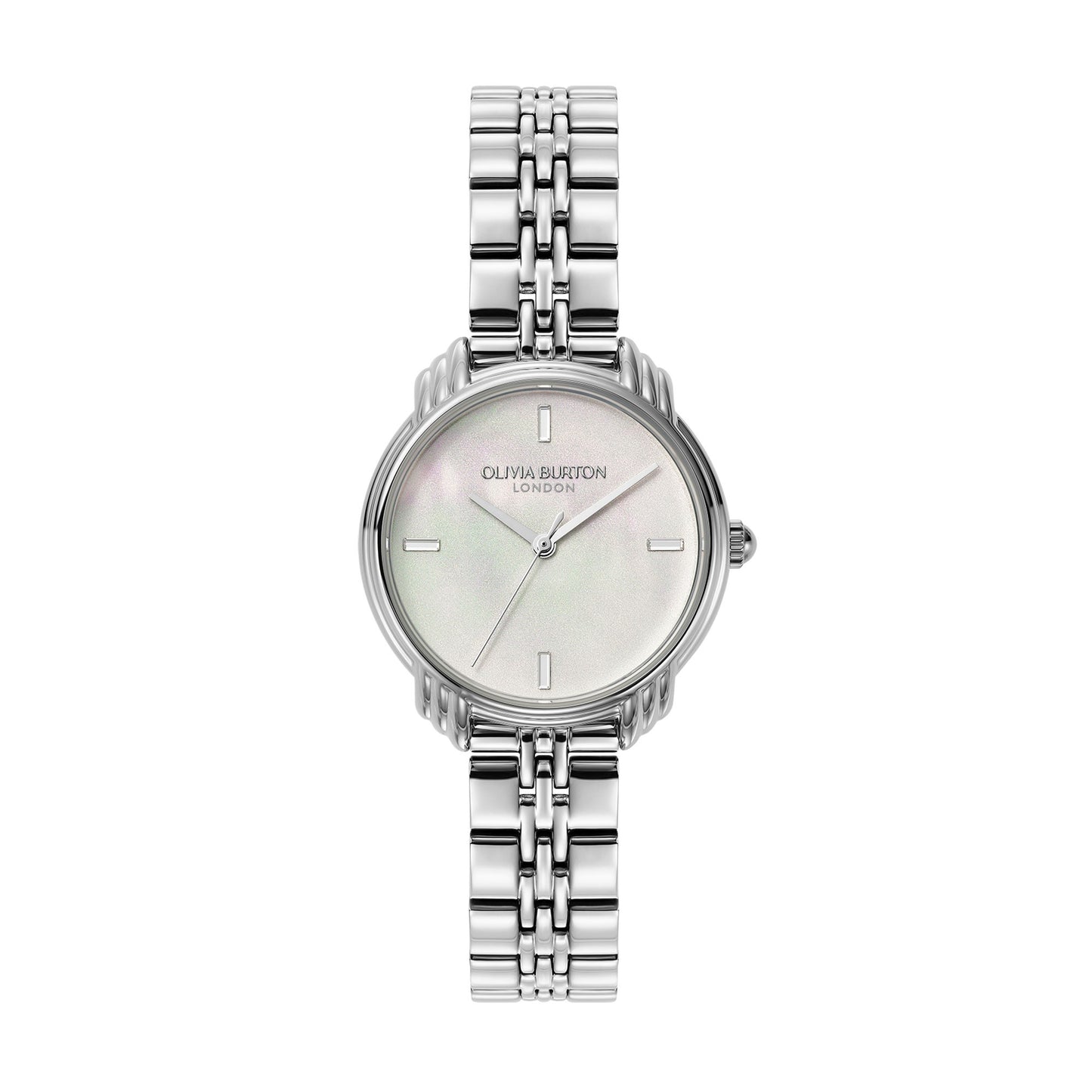 Classic 30mm Art Deco 2.0 Ivory & Silver Bracelet Watch